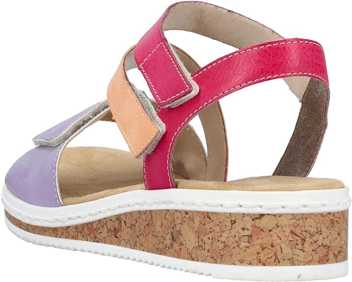 PINK & LILAC MULTI VELCRO SANDAL