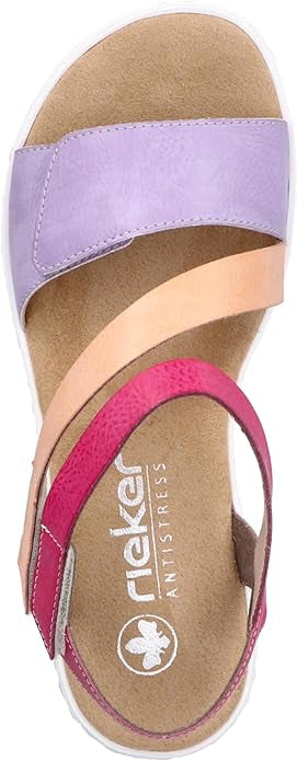 PINK & LILAC MULTI VELCRO SANDAL