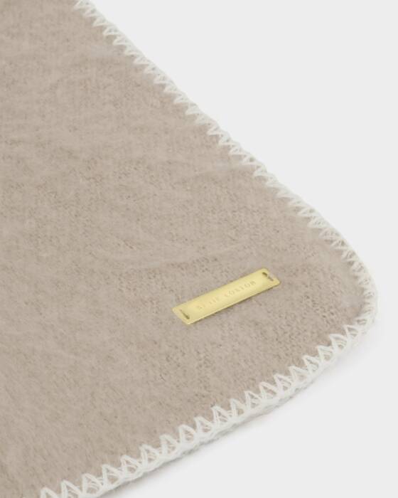 WHIPSTITCH SCARF TAUPE