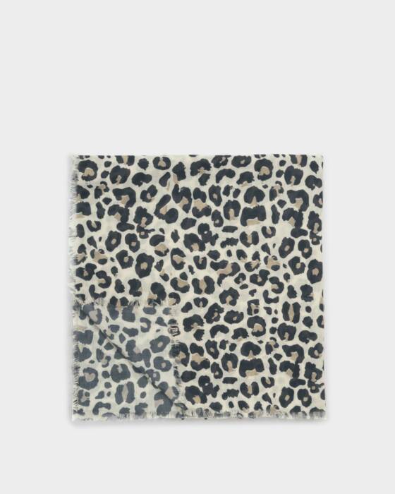 LEOPARD PRINTED SCARF