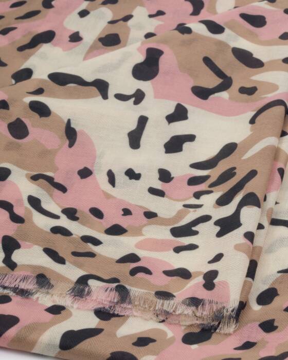 BLUSH TORTOISESHELL PRINT SCARF TAUPE