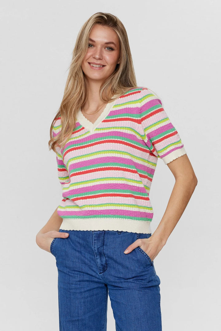 BODACIOUS NIOLA STRIPE PULLOVER