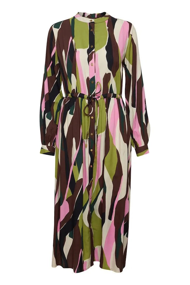 GUACAMOLE MIX HISIA LONG DRESS