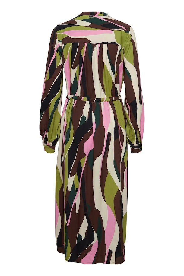 GUACAMOLE MIX HISIA LONG DRESS