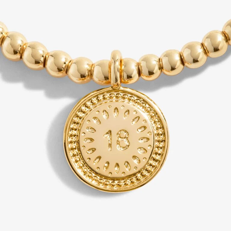 A LITTLE 18TH BIRTHDAY GOLD BRACELET