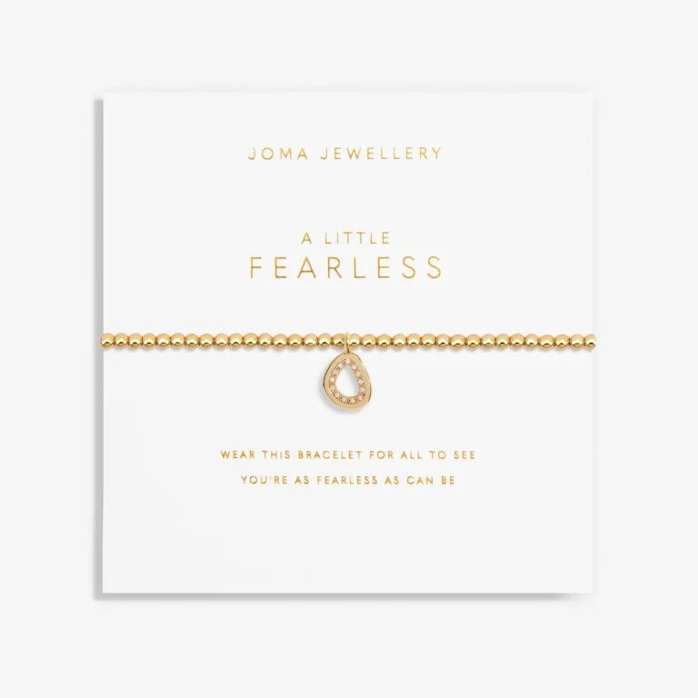 A LITTLE FEARLESS GOLD BRACELET