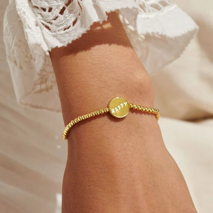 A LITTLE HAPPINESS GOLD BRACELET