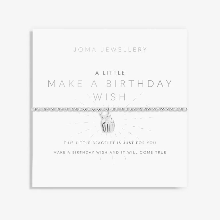 GIRLS A LITTLE MAKE A BIRTHDAY WISH BRACELET