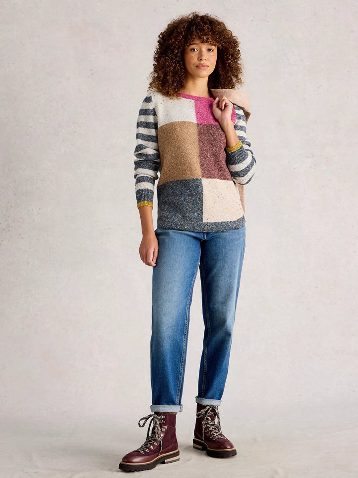 PINK MULTI TALIA NEP JUMPER