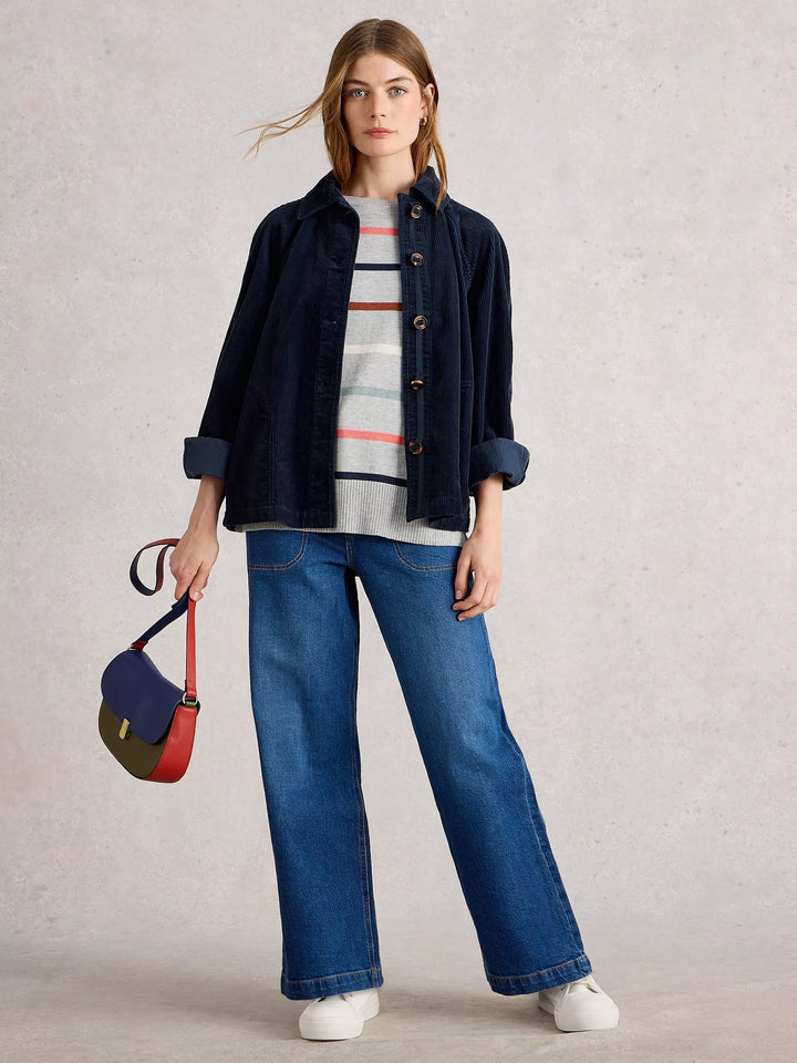 DARK NAVY EDEN CORD JACKET