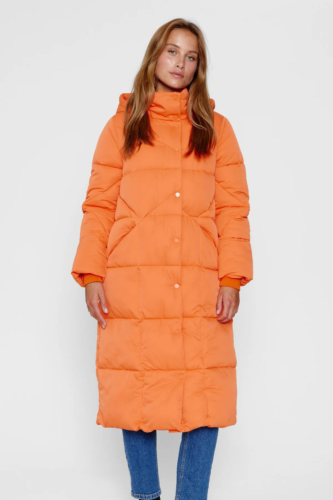 RED ORANGE NUSIONA PADDED JACKET