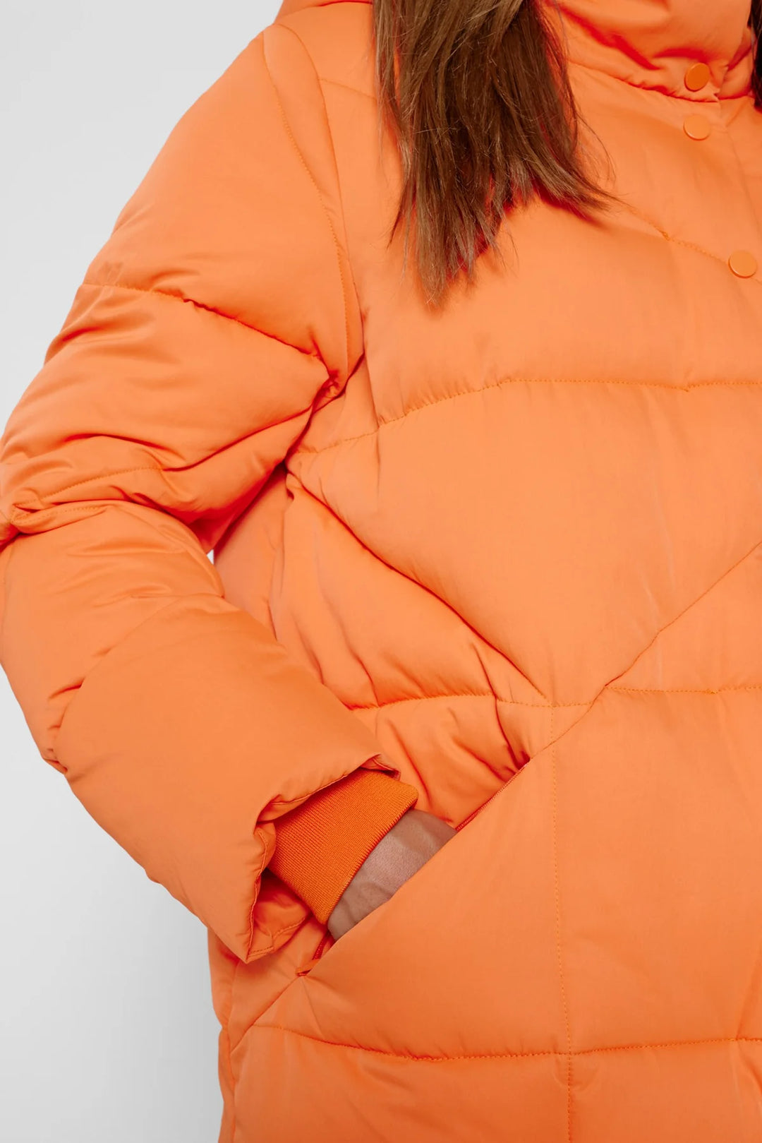 RED ORANGE NUSIONA PADDED JACKET