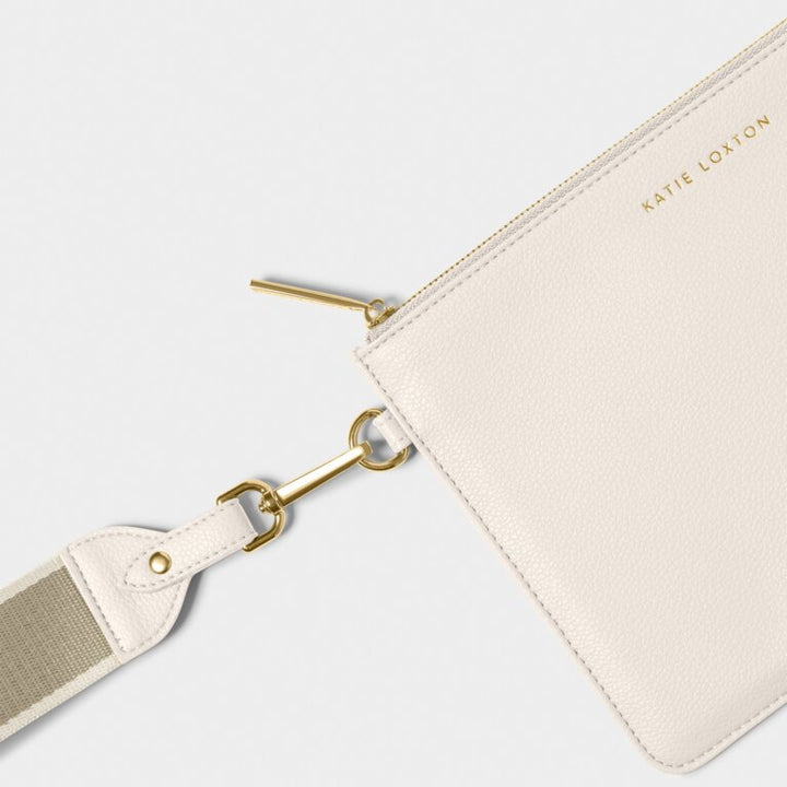 OFF WHITE ZANA CANVAS WRISTLET POUCH