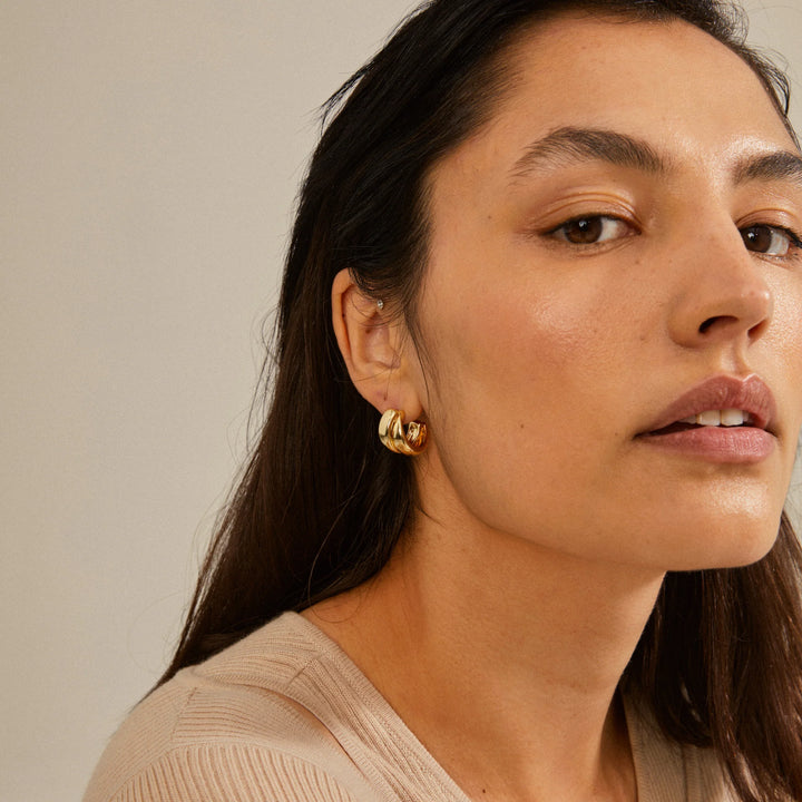 ORIT GOLD PLATED EARRINGS