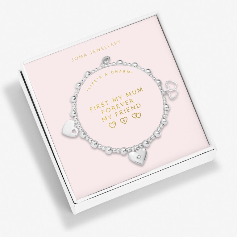 MOTHER’S DAY LIFE’S A CHARM ‘FIRST MY MUM FOREVER MY FRIEND’ BRACELET