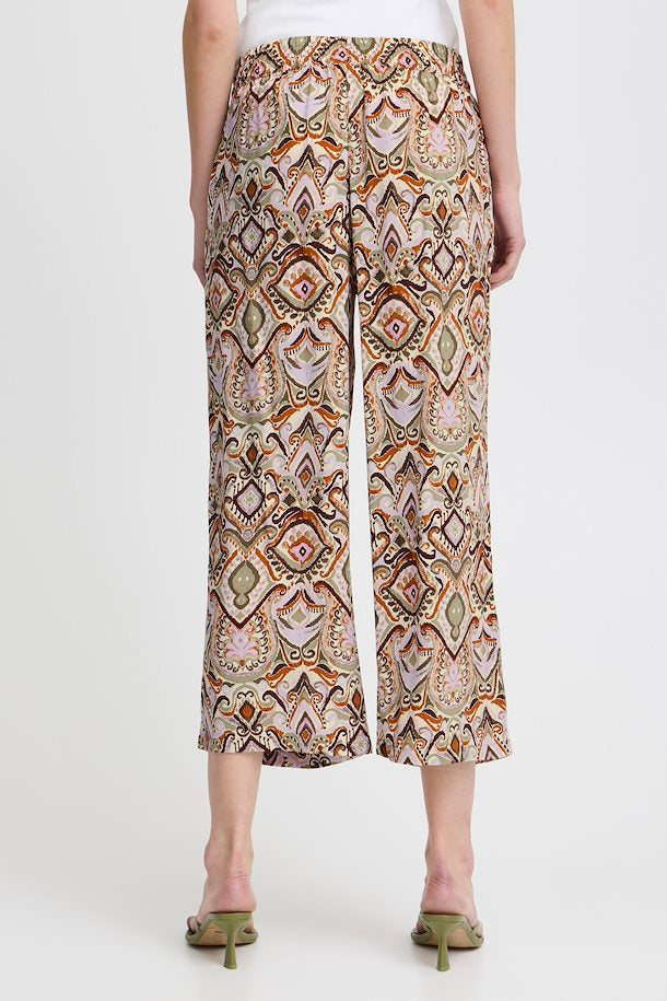 MMJOELLA CROP TROUSERS ALOE BOHO