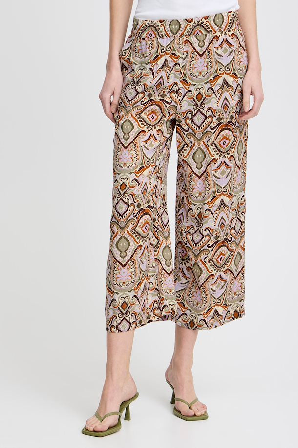 MMJOELLA CROP TROUSERS ALOE BOHO