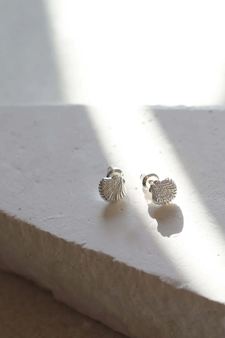 SHELL SILVER EARRINGS