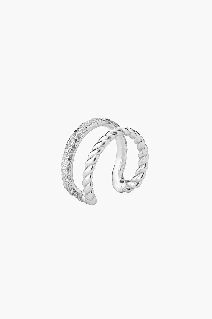 BRAID SILVER RING