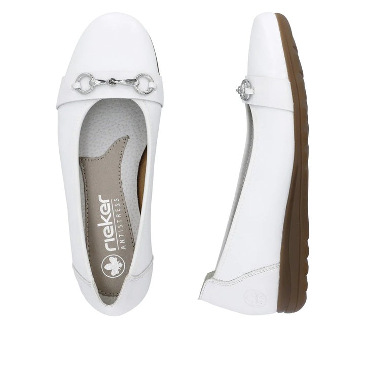 WHITE BALLET PUMP SHOE