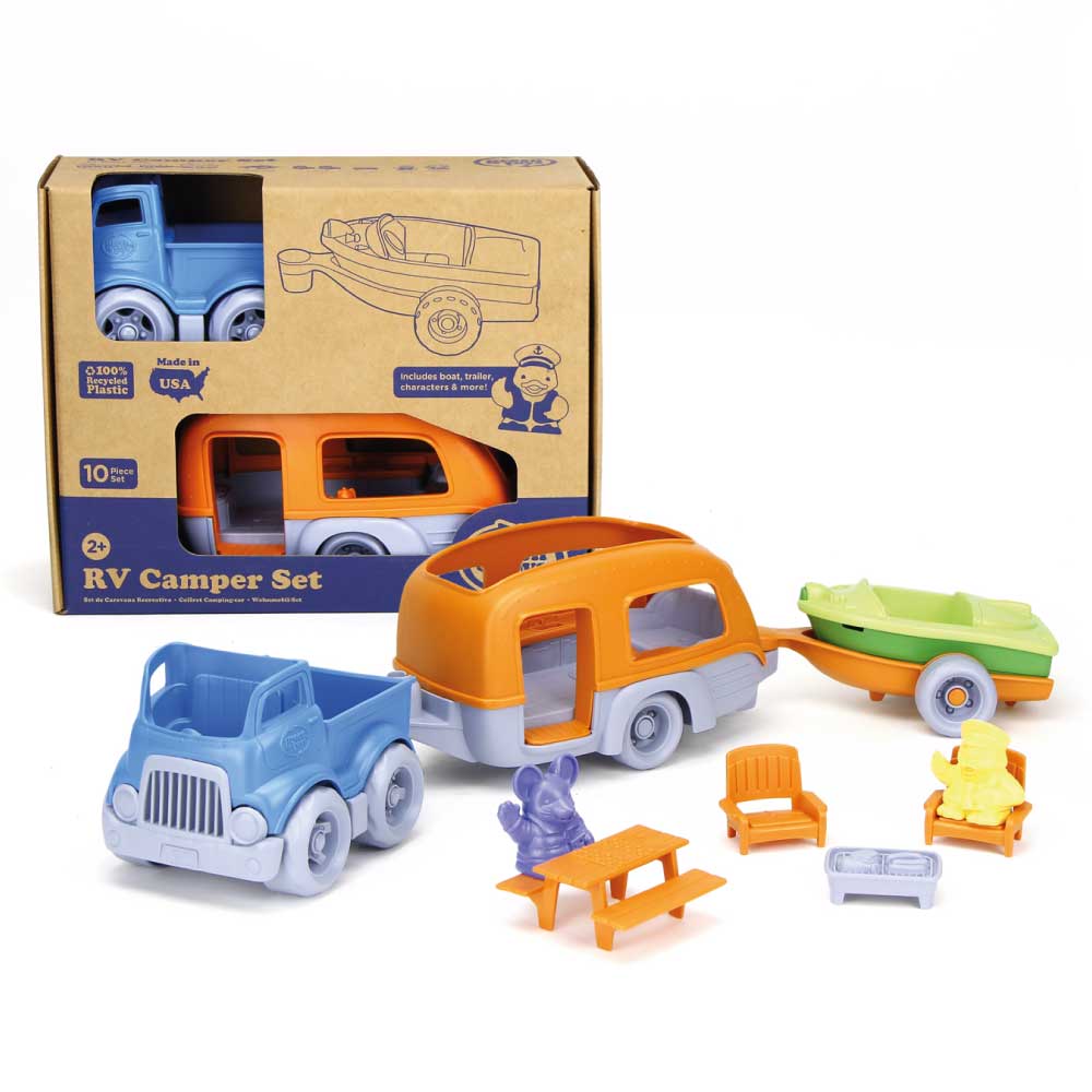 ORANGE RV CAMPER SET