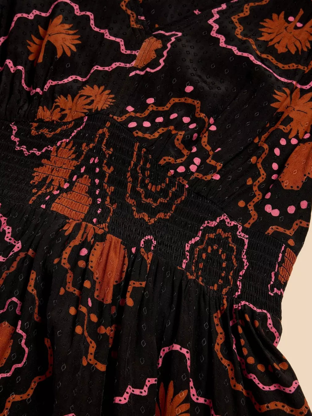 BLACK PRINT EDIE ECO VERO MAXI DRESS