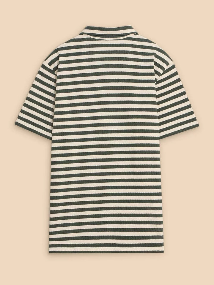 GREEN STRIPED JERSEY SHIRT