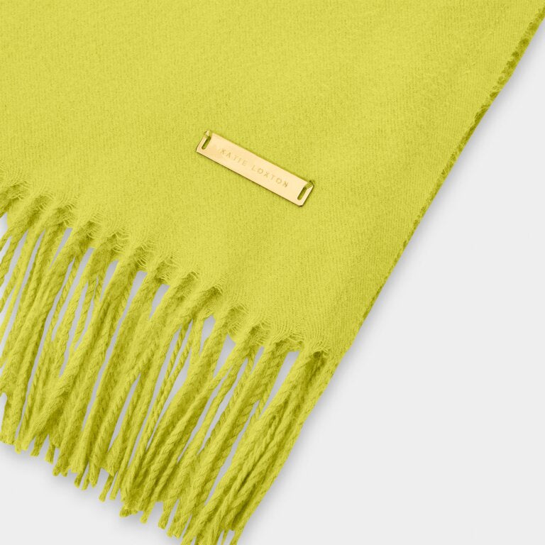 LIME GREEN BLANKET SCARF