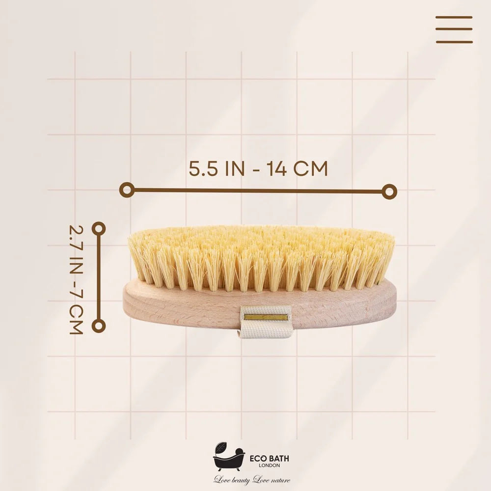 NATURAL BRISTLE MASSAGE HAND BRUSH