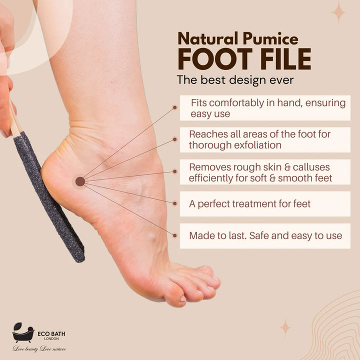 WALNUT WOOD PUMICE FOOT FILE