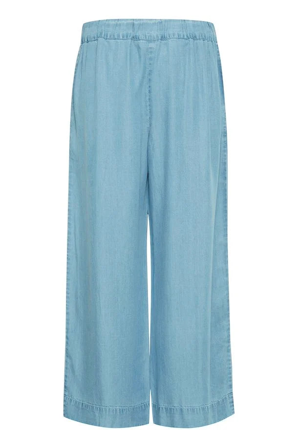 MID BLUE DENIM EVELYN TROUSER