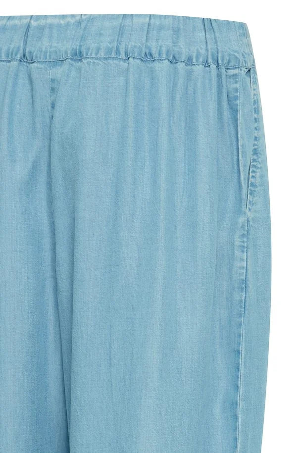 MID BLUE DENIM EVELYN TROUSER