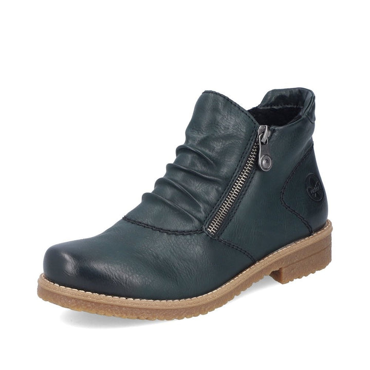 LADIES GREEN MID HEIGHT BOOTS