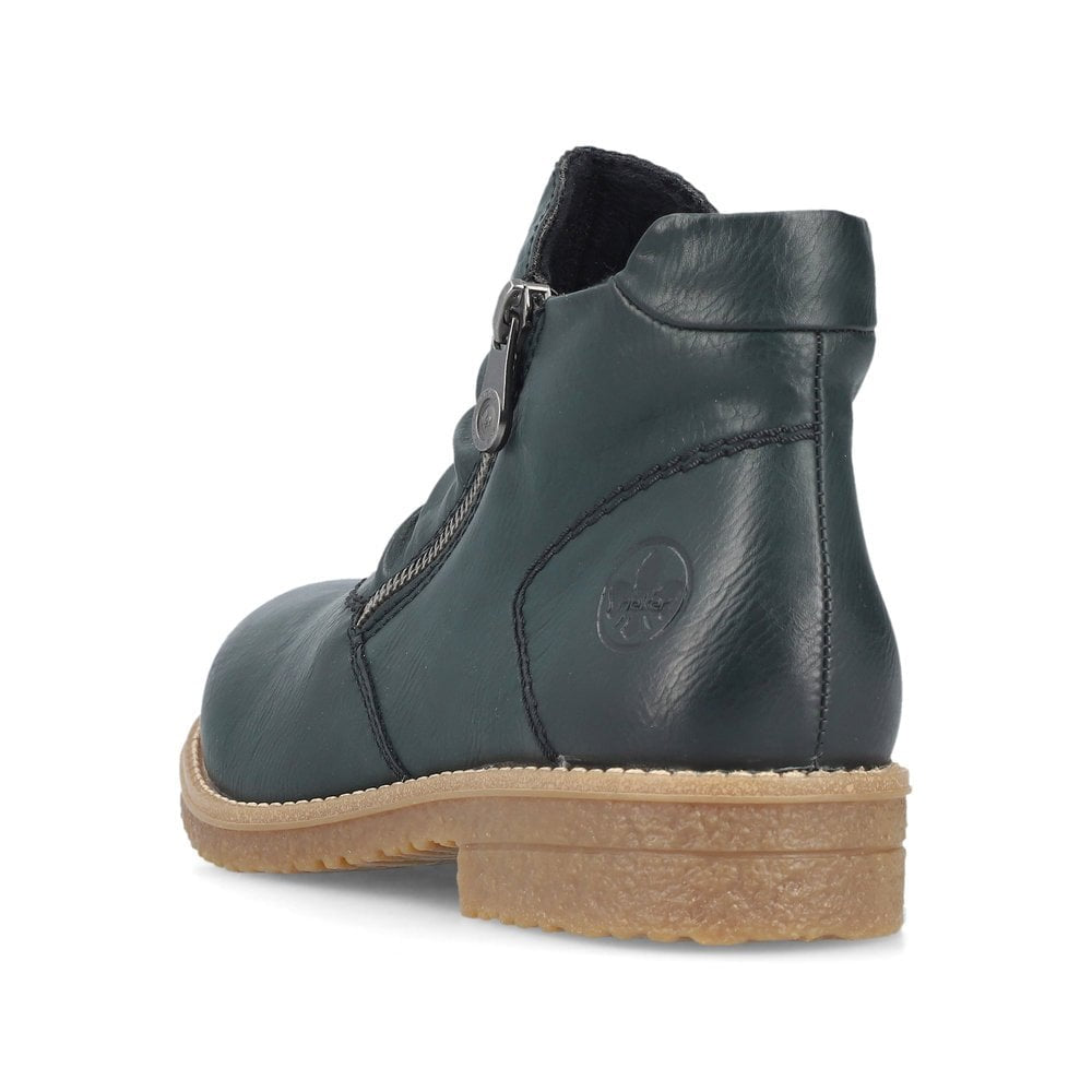 LADIES GREEN MID HEIGHT BOOTS