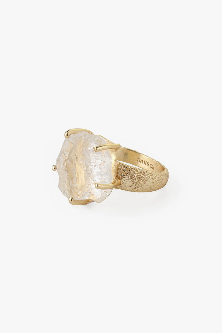 QUARTZ RING GOLD