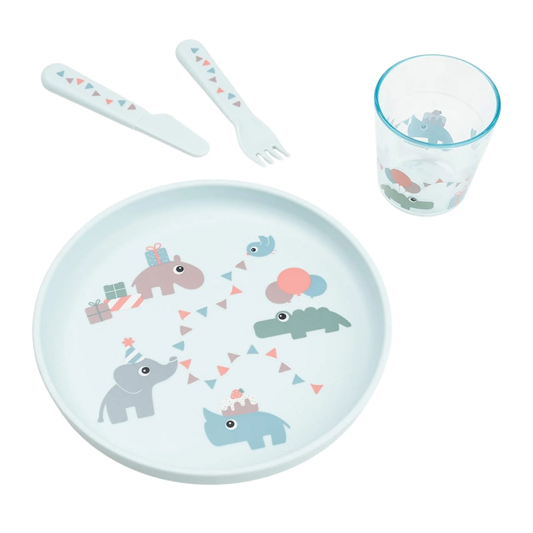 CELEBRATION BLUE FOODIE DINNER SET