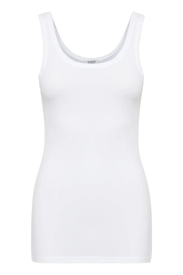 OPTICAL WHITE PAMILA VEST TOP