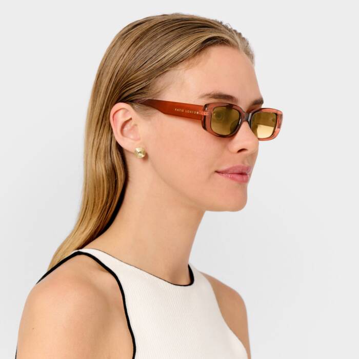 VENICE SUNGLASSES AMBER TRANSPARENT