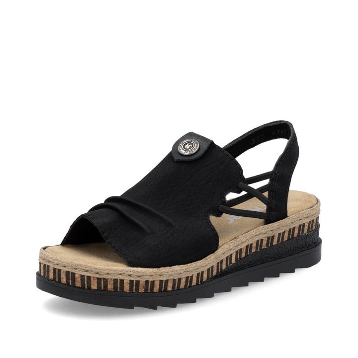 V7972-00 LADIES' SANDALS BLACK SEITL. ANFLECHTER