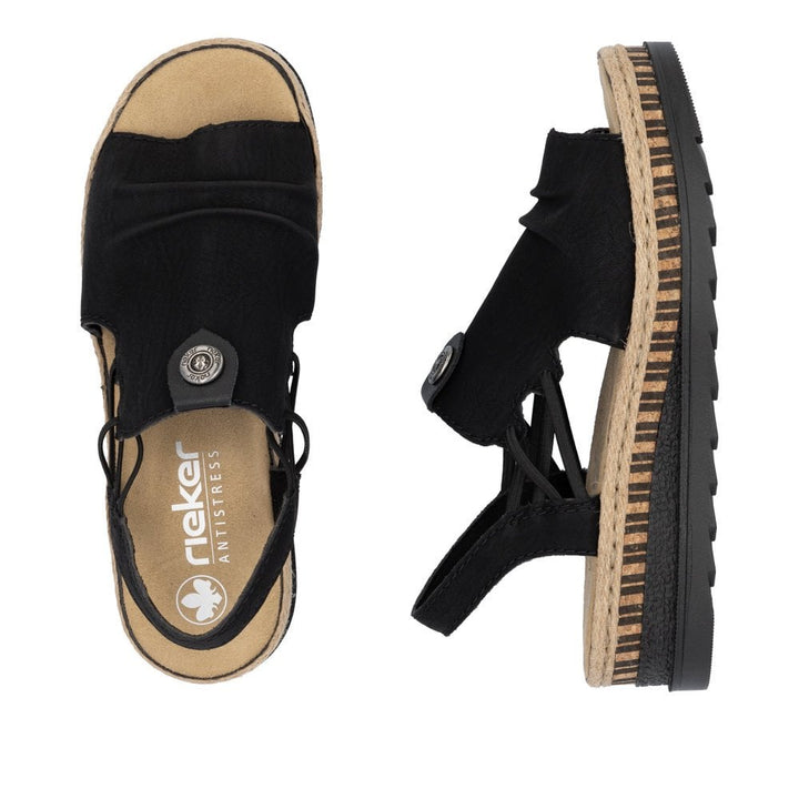 V7972-00 LADIES' SANDALS BLACK SEITL. ANFLECHTER