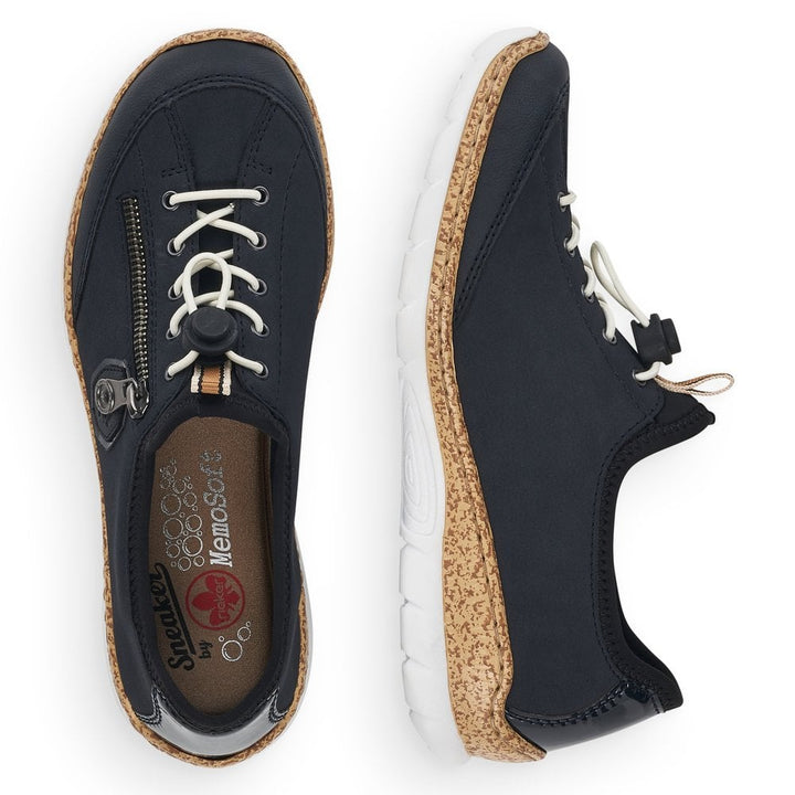 N4263-14 LADIES SHOES BLUE SEITL. ANFLECHTER