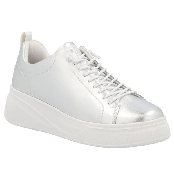 W2301-90 LADIES SHOES SILVER/PLATINUM GESTROBELT