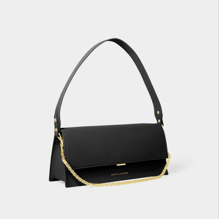 TORI CHAIN SHOULDER BAG BLACK