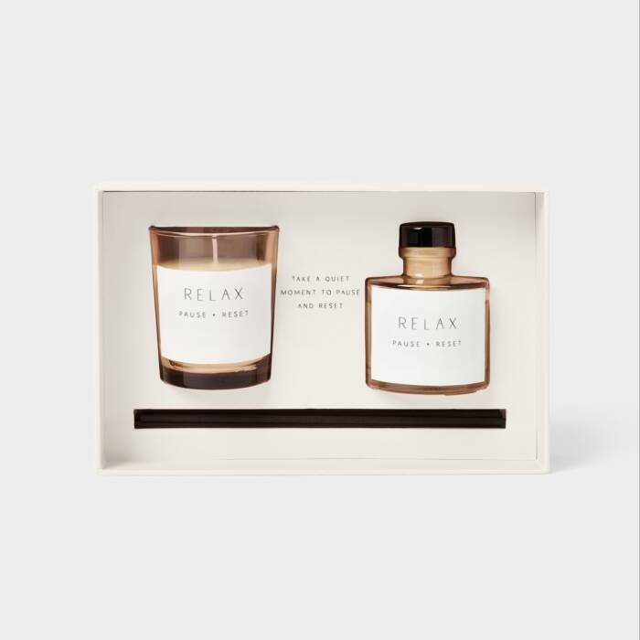 RELAX CANDLE & DIFFUSER HOME GIFT SET