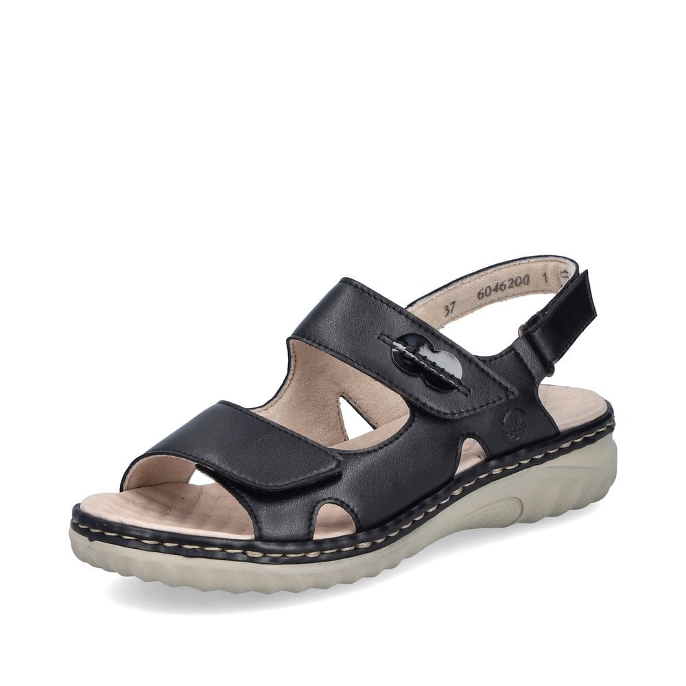 60462-00 LADIES' SANDALS BLACK SEITL. ANFLECHTER