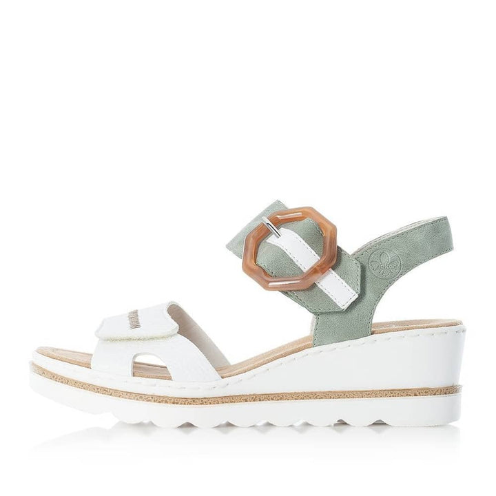 67476-81 LADIES' SANDALS WHITE COMBINATION SEITL. ANFLECHTER