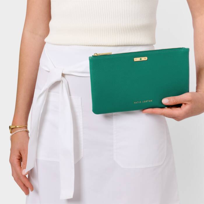 BIRTHSTONE POUCH MAY DEEP GREEN