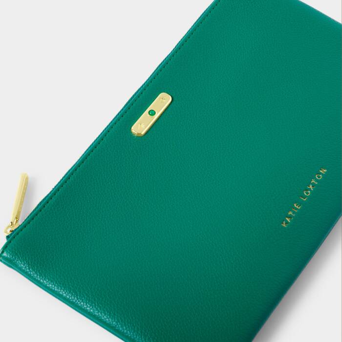 BIRTHSTONE POUCH MAY DEEP GREEN