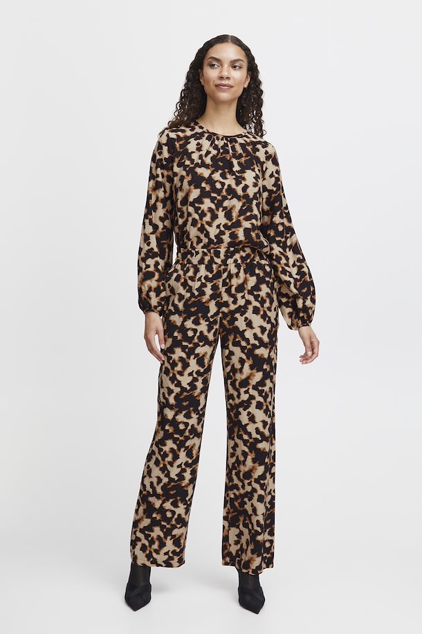 TOASTED COCONUT IBINE WIDE LEG TROUSER