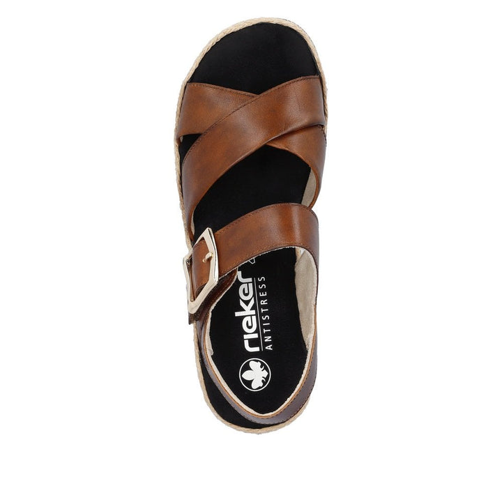 V7951-24 LADIES' SANDALS BROWN SEITL. ANFLECHTER
